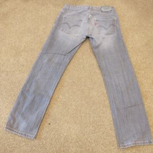 Levis Jeans Boys 14 Reg (27x27) Slim 511 Denim Straight Leg Casual Pants Grey